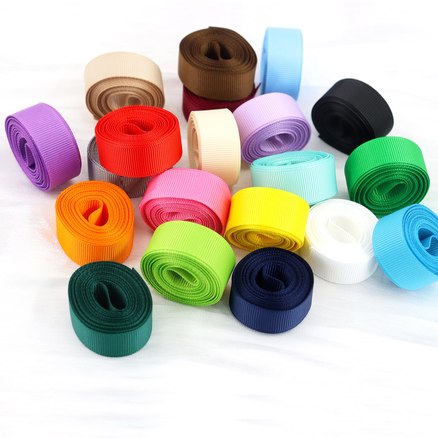 Amazon.com: 5/8 Inches Grosgrain Ribbons Fabric Ribbons, 20